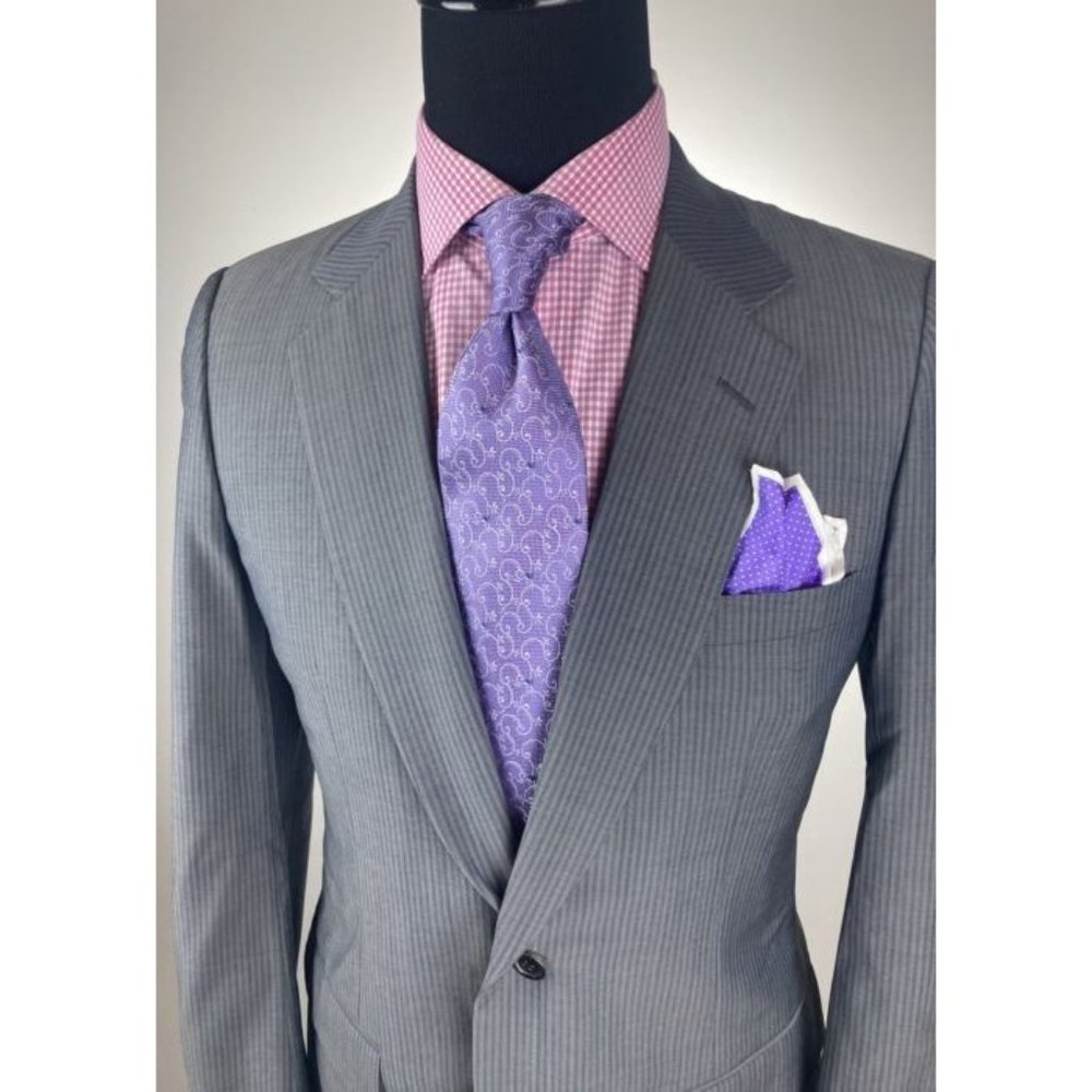 $1950.00 PRADA Gray Modern 2Btn Sport Jacket 40R 40 R - Picture 2 of 4